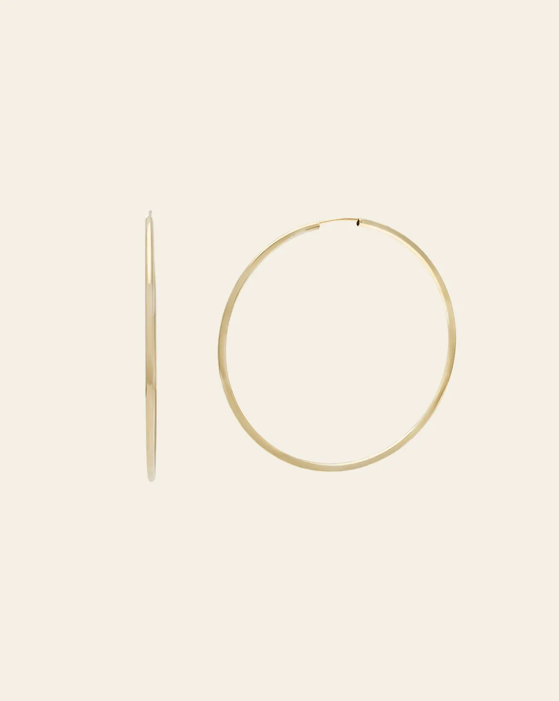 50mm Siena Hoops - 10k Gold