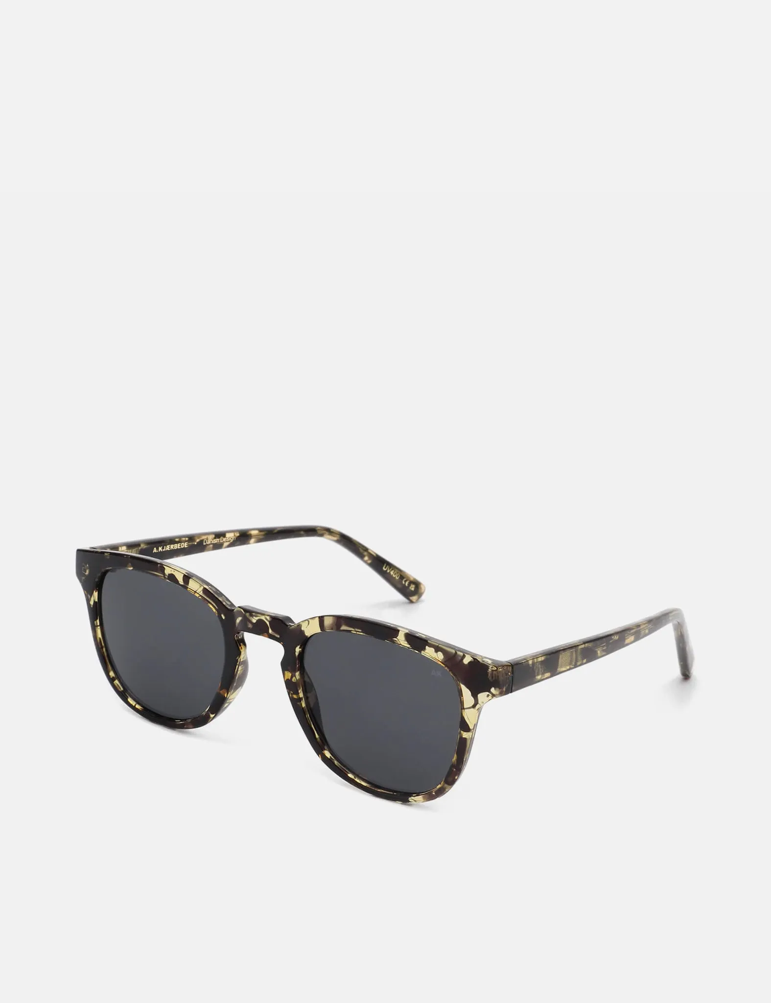 A. Kjaerbede Bate Sunglasses - Black/Yellow Tortoise