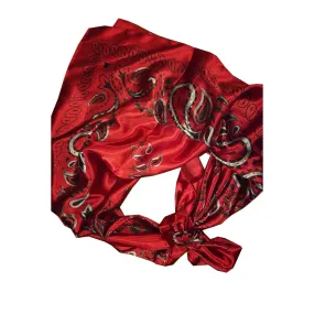 A Rare Bird Shop Brilliant Red Bandana Wild Rag