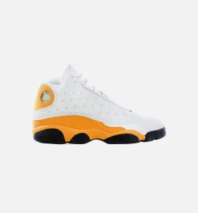 Air Jordan 13 Retro Del Sol Grade School Lifestyle Shoe - White/Yellow