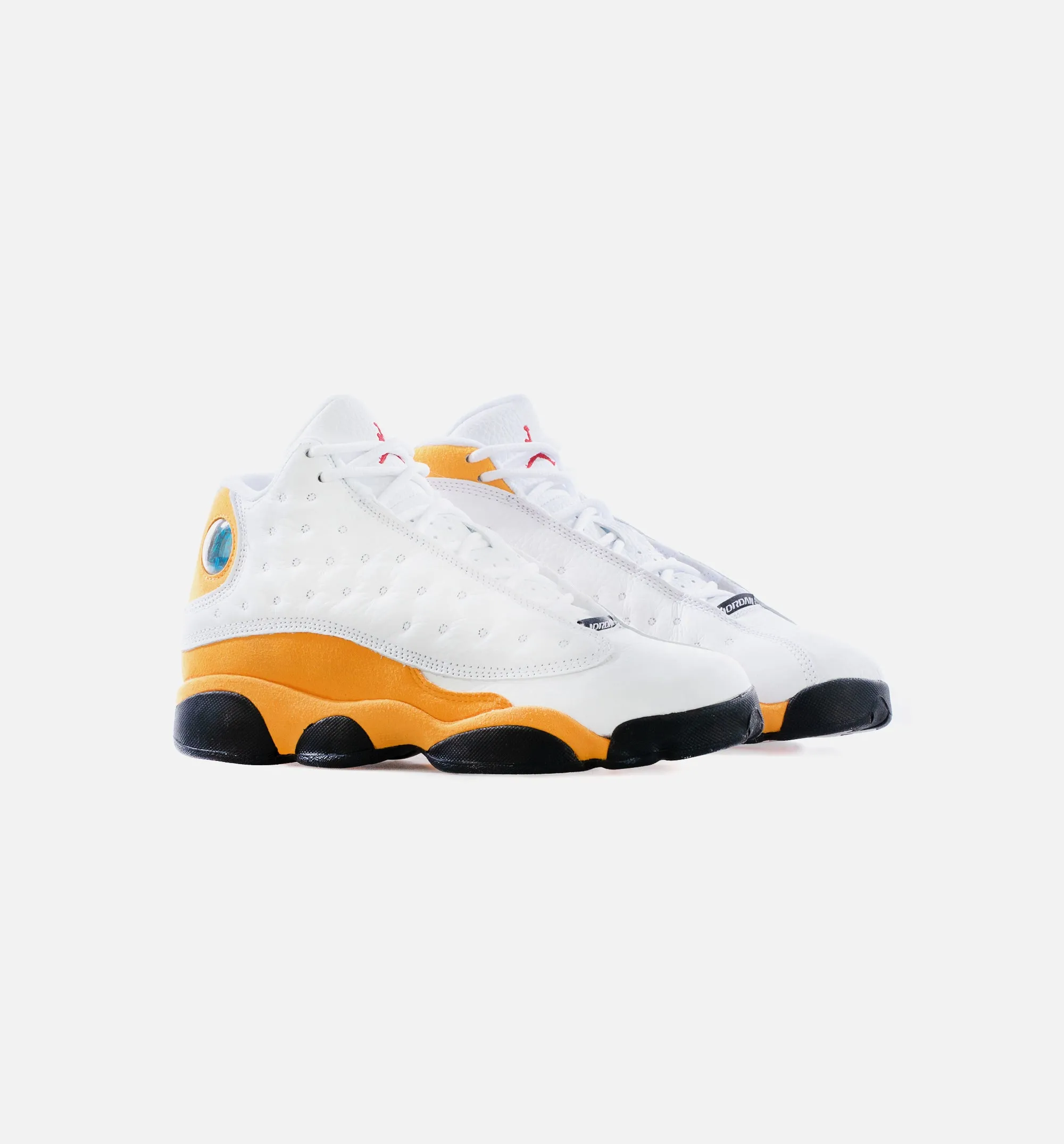 Air Jordan 13 Retro Del Sol Grade School Lifestyle Shoe - White/Yellow