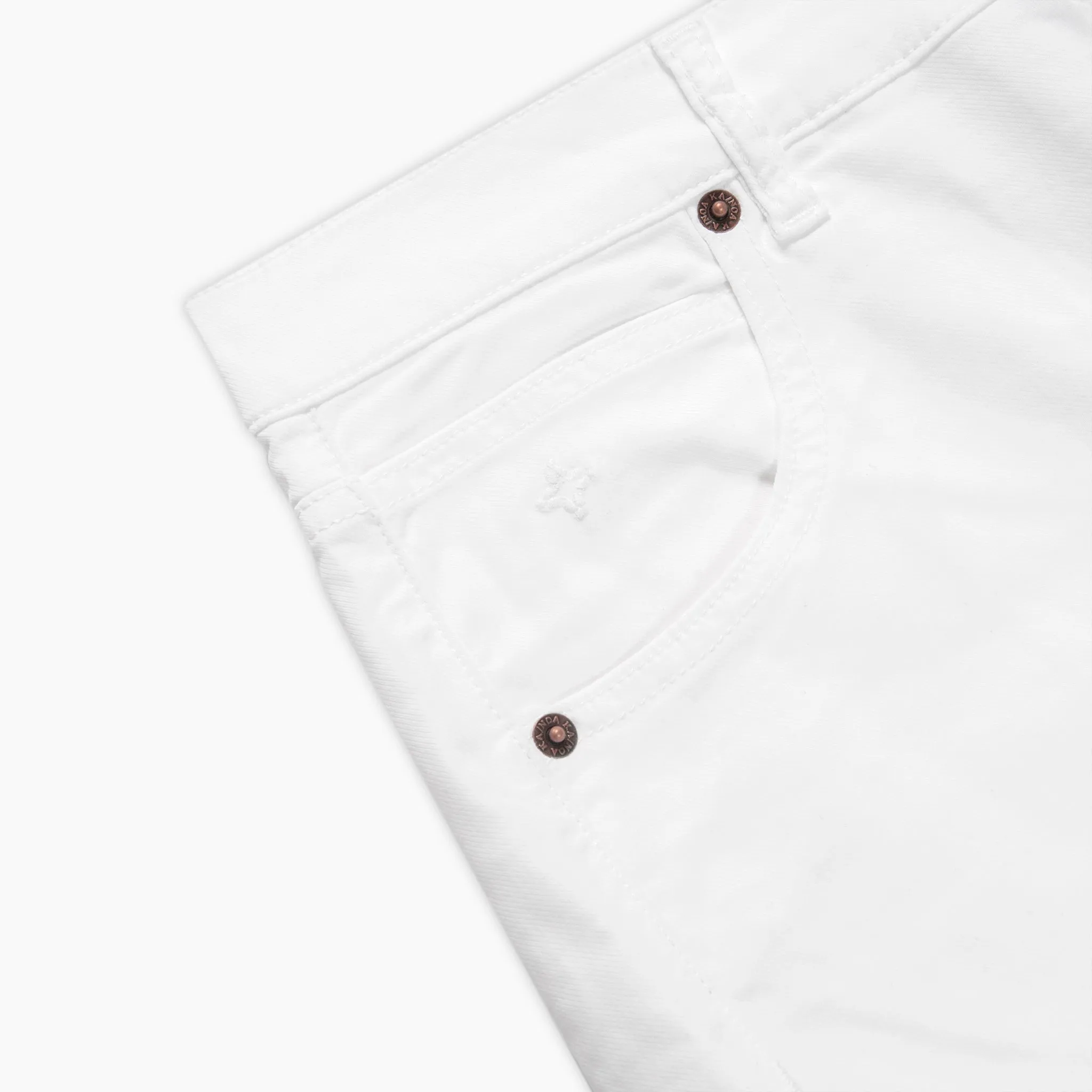 Aloi GD denim natural twill stretch (Ice White)