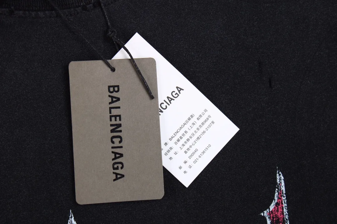 Balenciaga "Devil's Eiffel Tower" Graphic T-Shirt