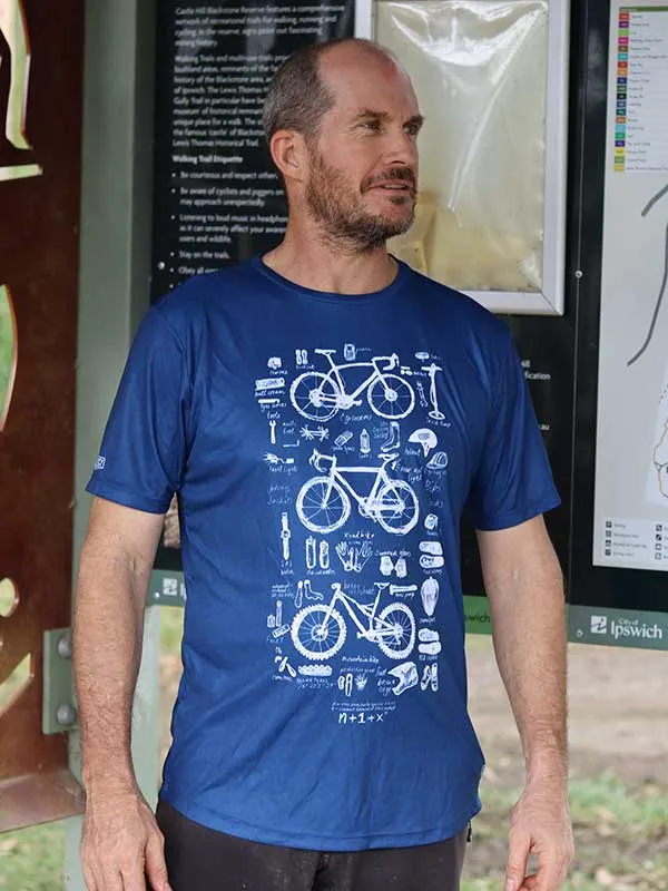 Bike Maths  Men's Technical T-Shirt