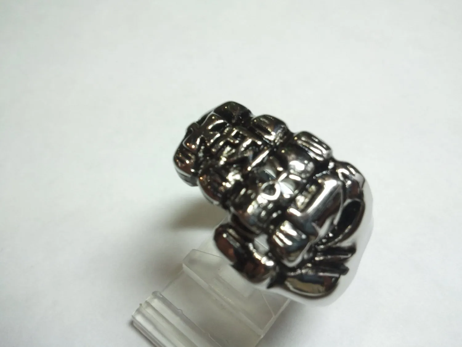 Biker Fist Skull FTW Ring. 925 Sterling Silver Ring.-UDINC0066