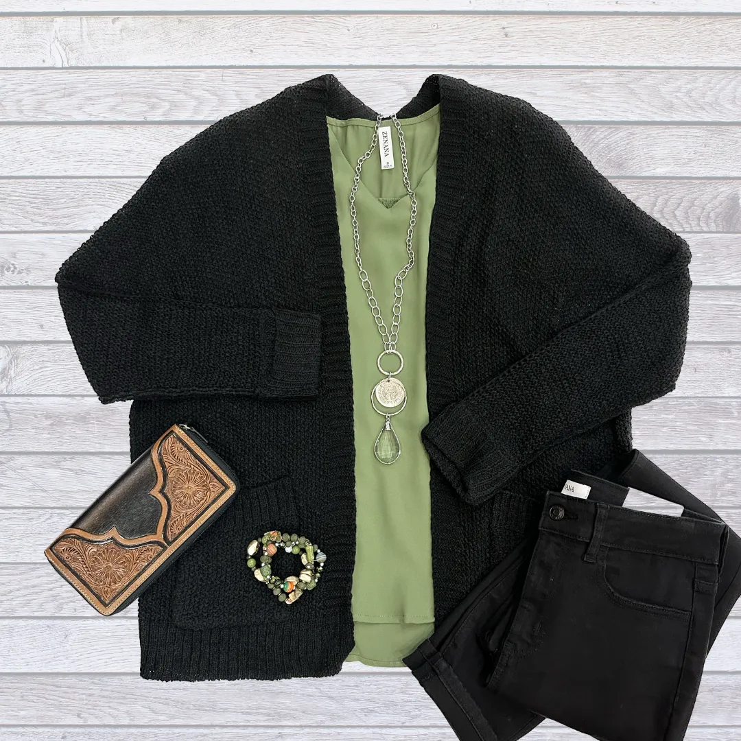 Black Cardigan S/M