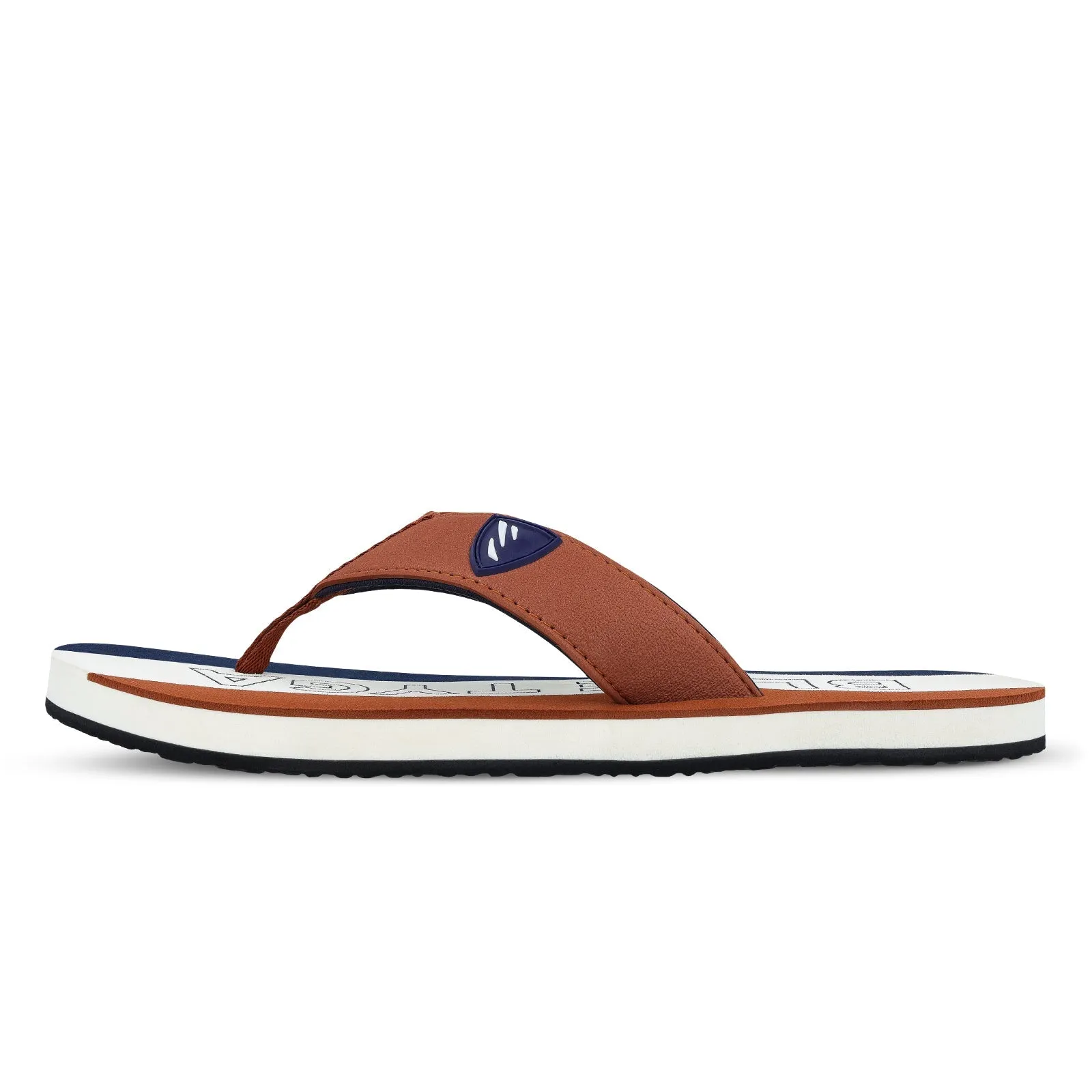 Blue Tyga Gents Flip Flop Thong  - BT4274 Tan Blue