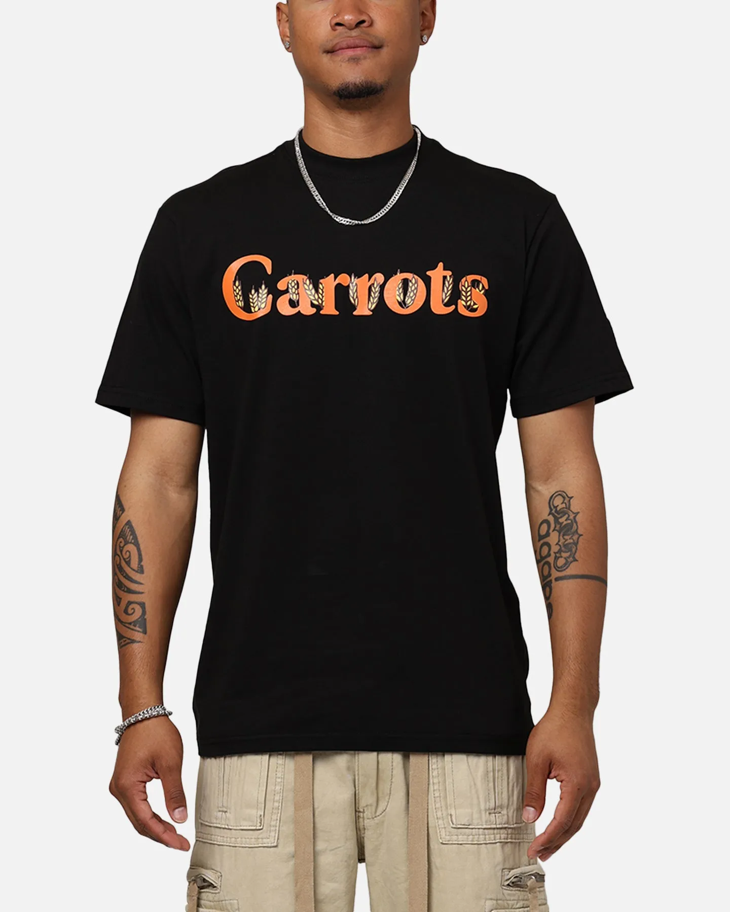 Carrots By Anwar Wordmark T-Shirt Black