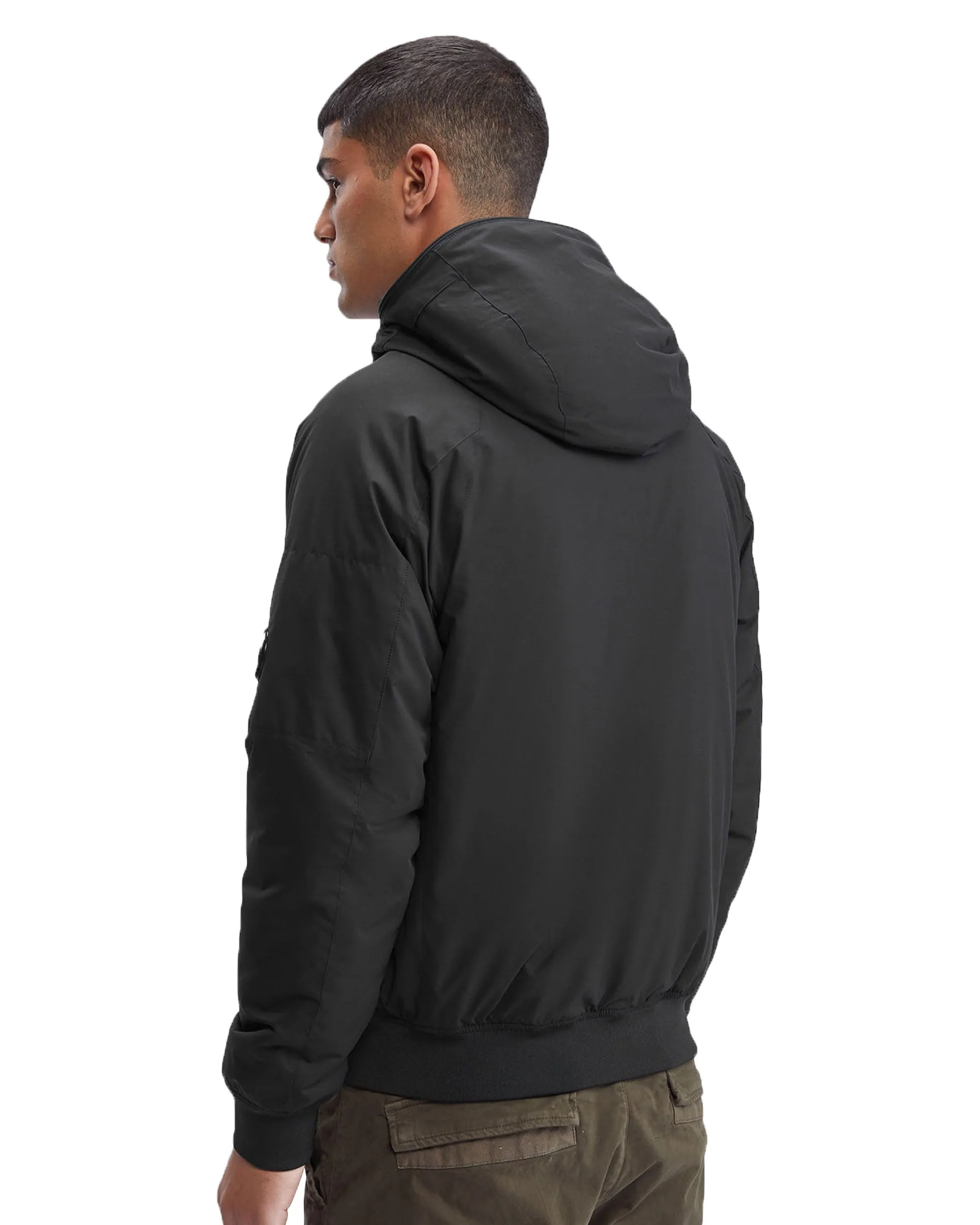 CP Company Pro-Tek Ribbed Hooded Jacket Nero