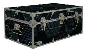 Designer Trunk - Glowing Hexagons - 32x18x13.5"