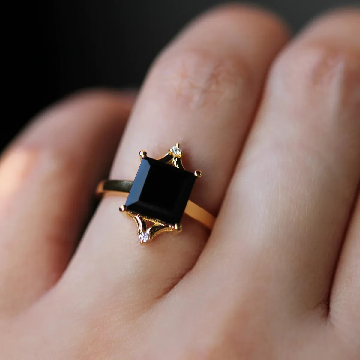 Diana Ring - Black Onyx