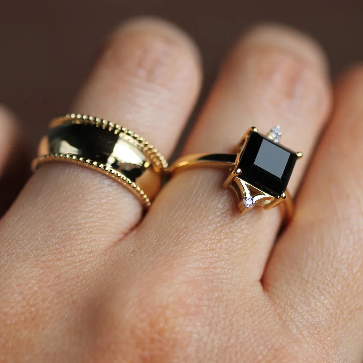 Diana Ring - Black Onyx