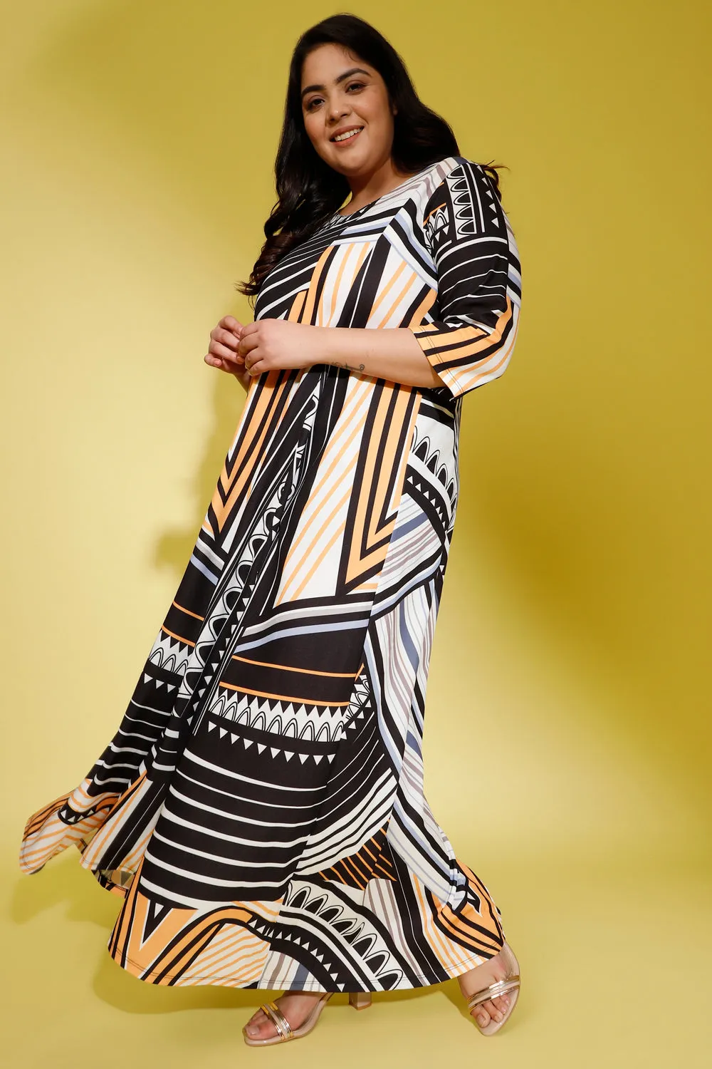 Ethnic Inspo Printed Maxi Dress