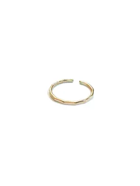 Hammered Gold Toe Ring