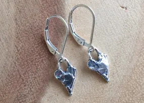 Heart Artisan Earrings, leverback only