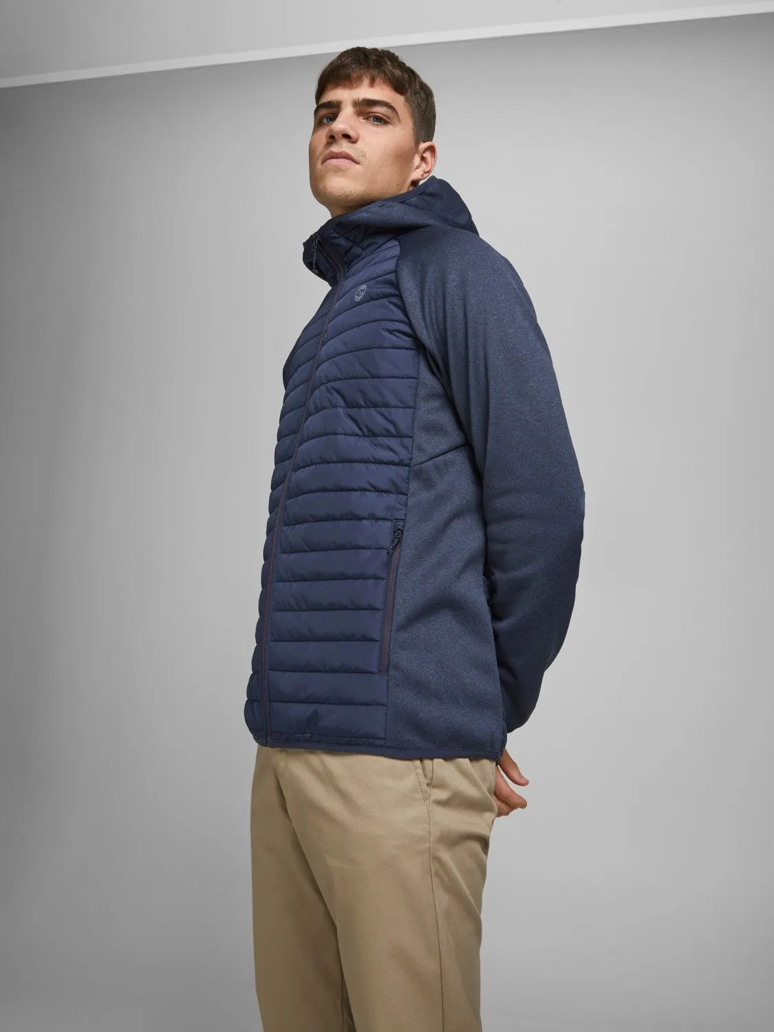 Jack & Jones Men's 'JJEMulti' Quilted Jacket