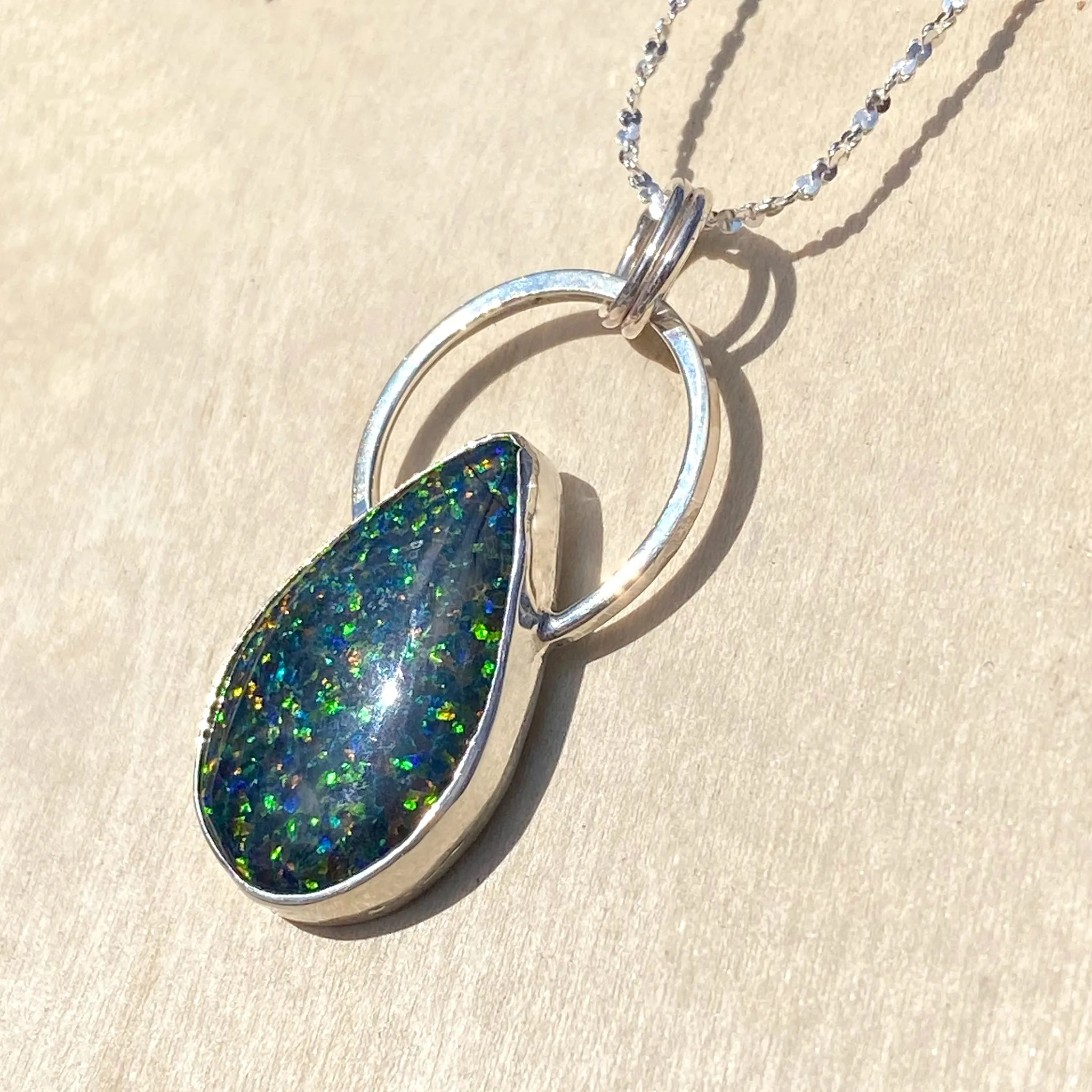 Kyocera Opal Pendant Necklace