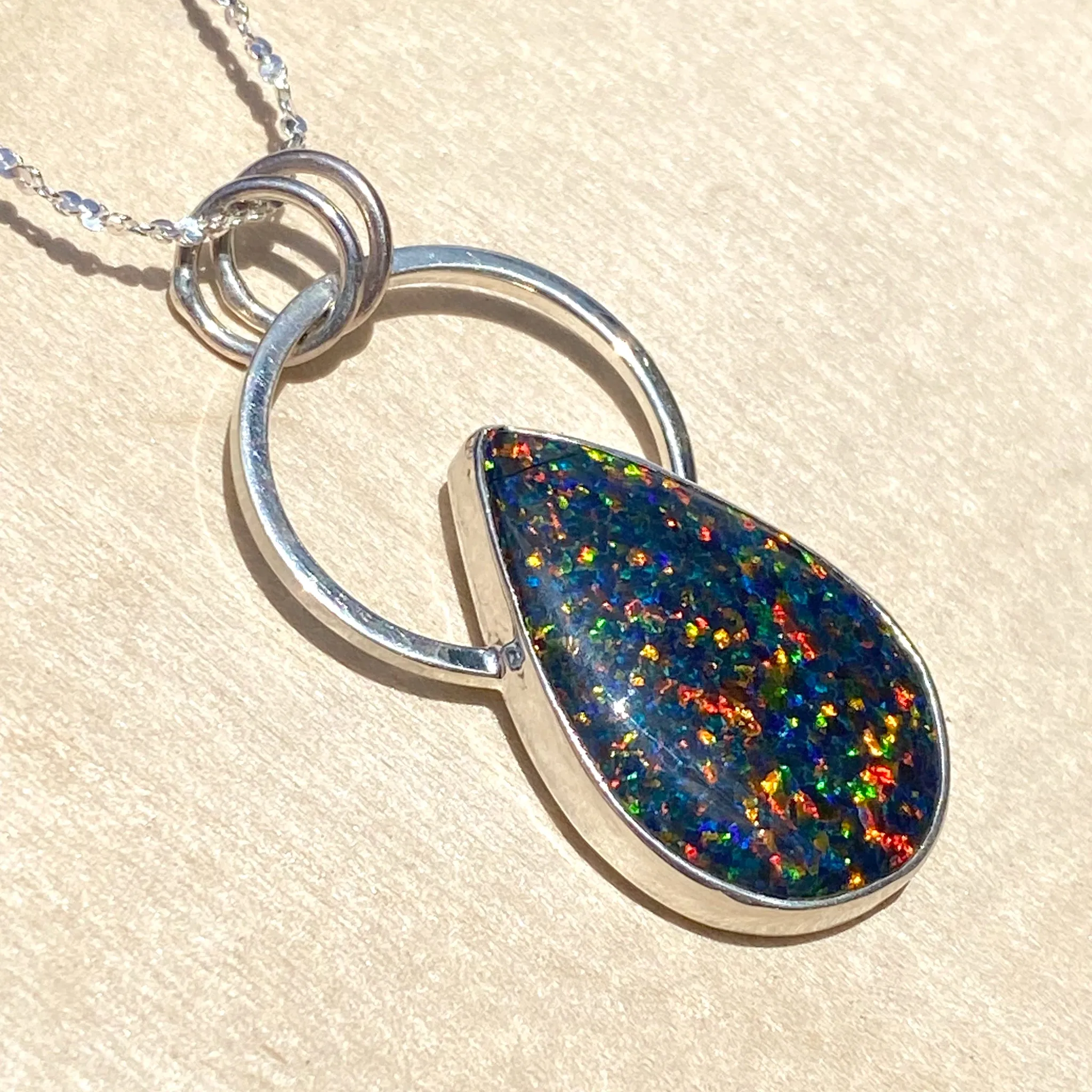 Kyocera Opal Pendant Necklace