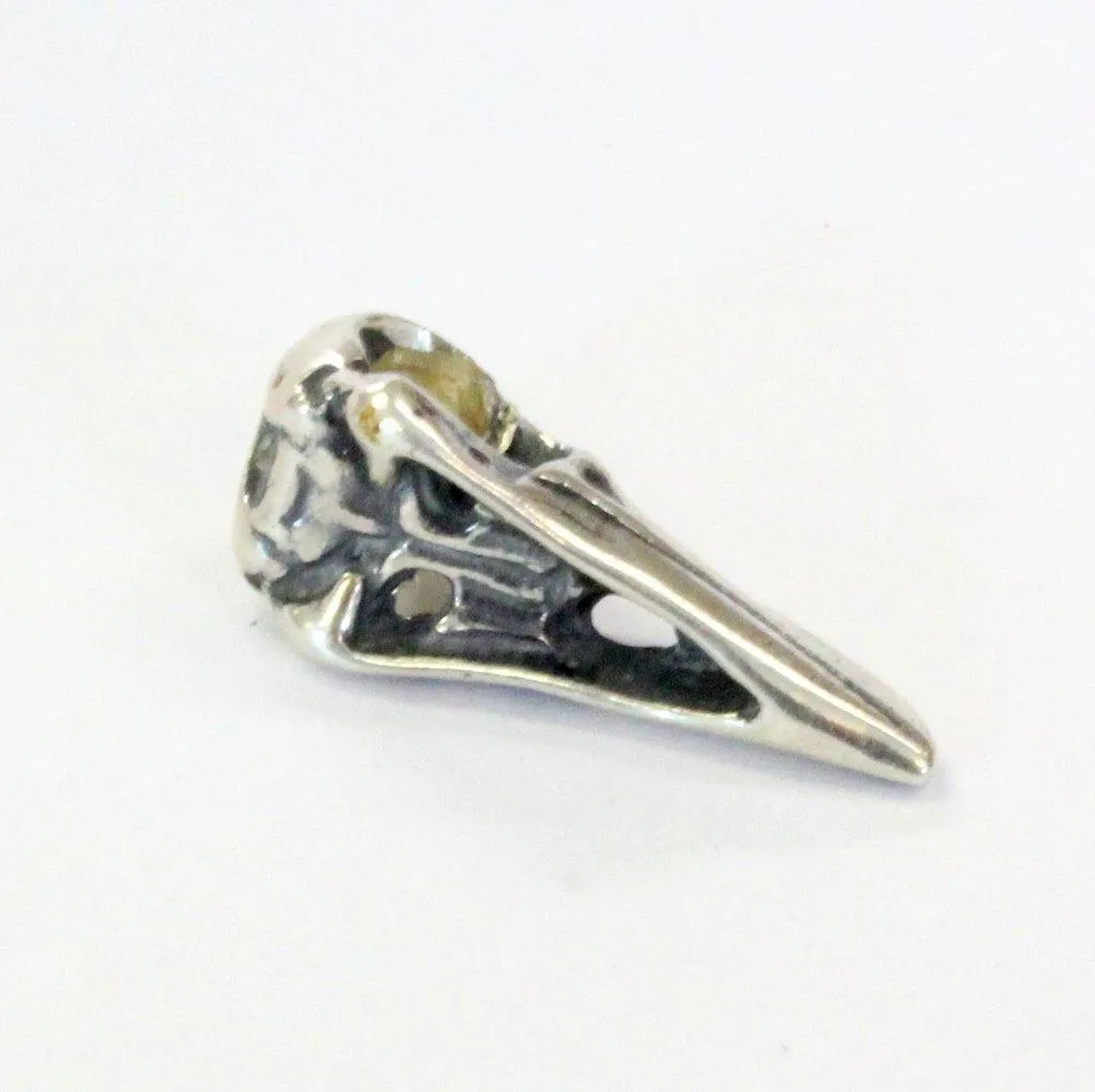 Little Raven Skull Charm