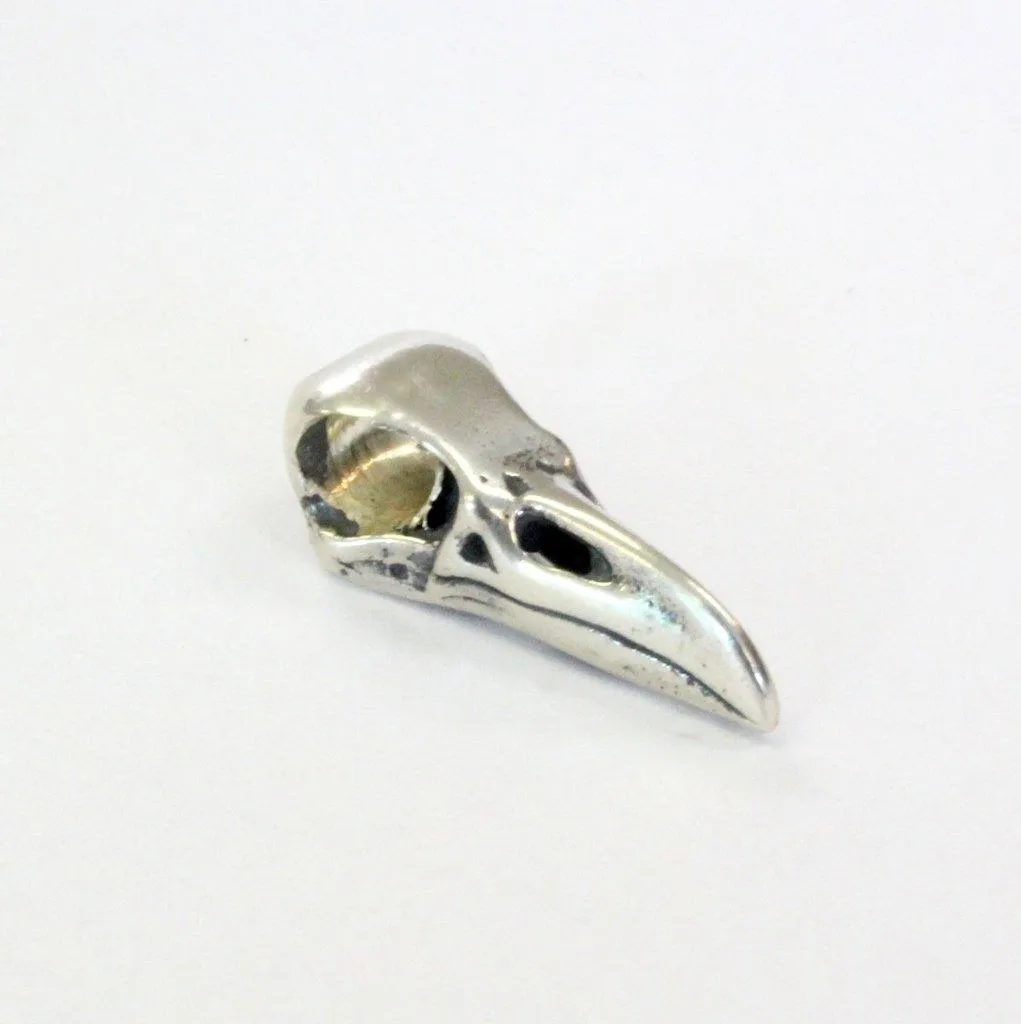 Little Raven Skull Charm