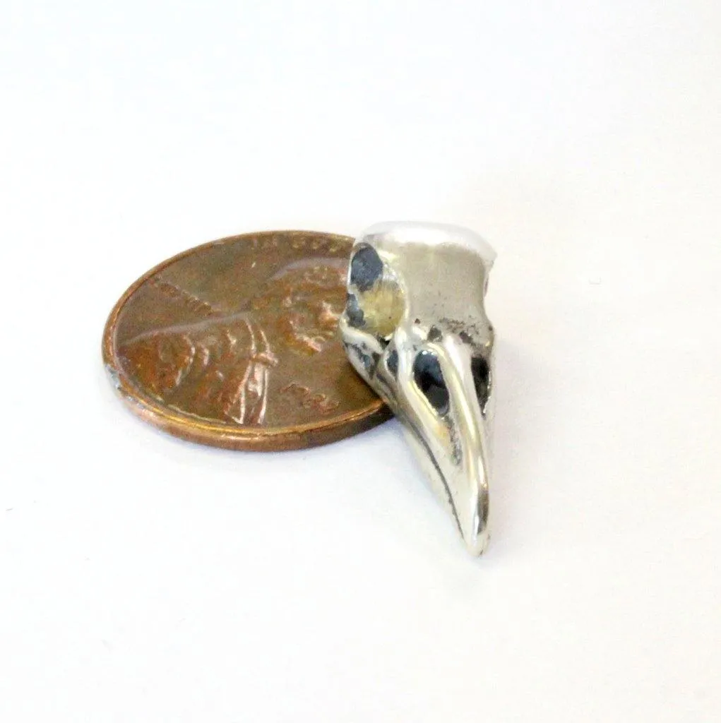 Little Raven Skull Charm