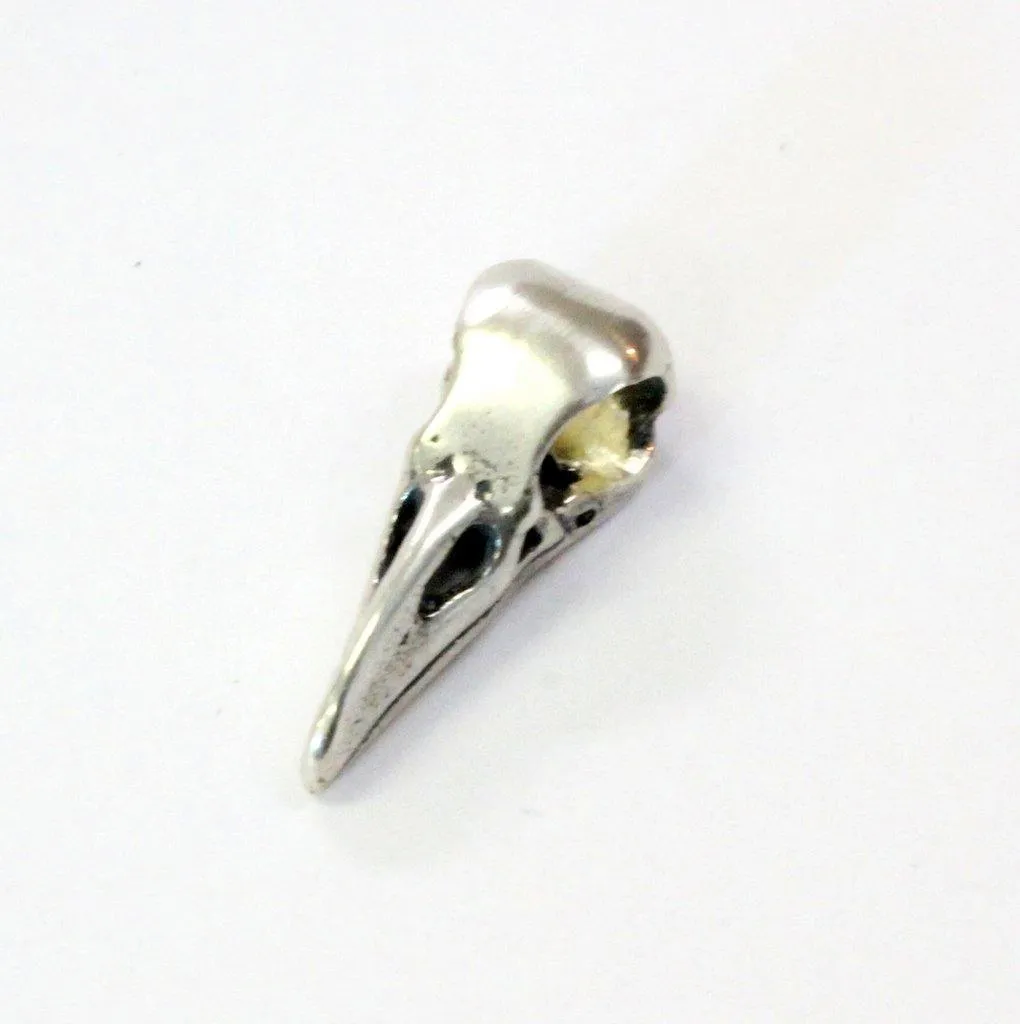 Little Raven Skull Charm