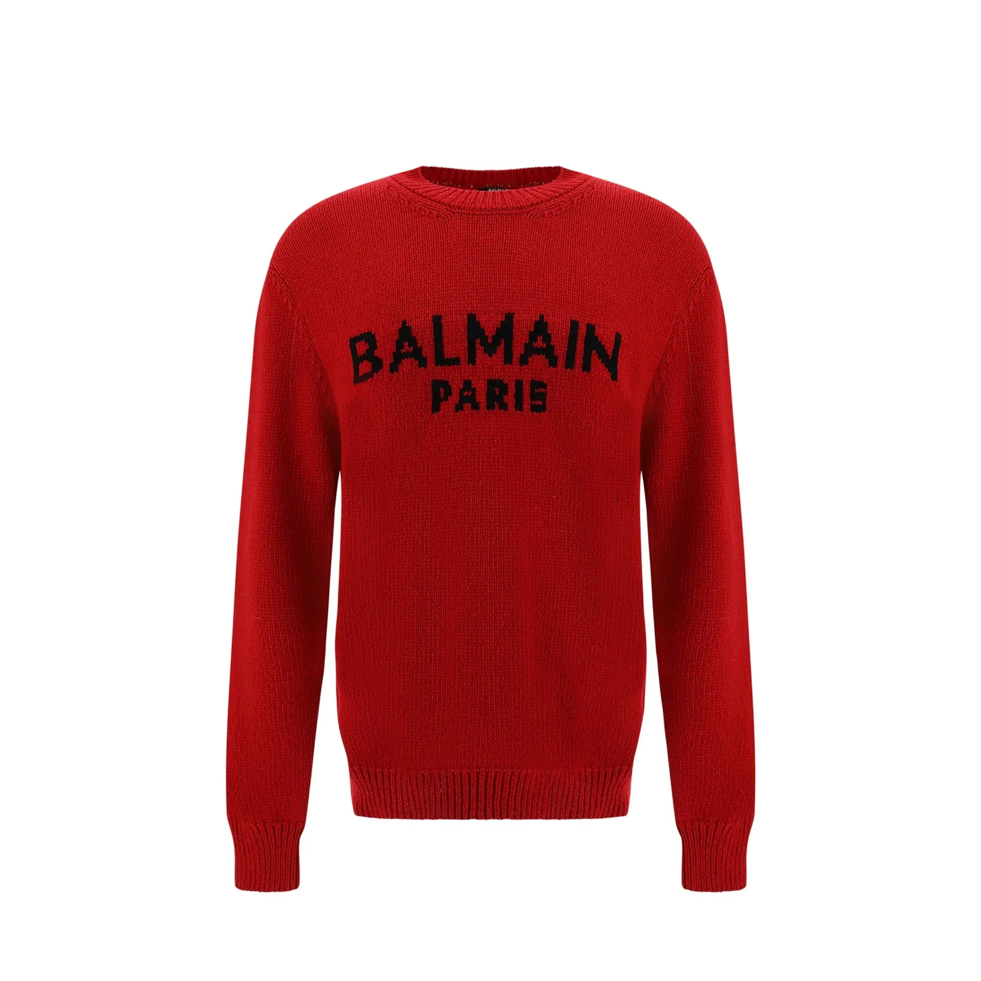 Maglione in lana con logo Balmain