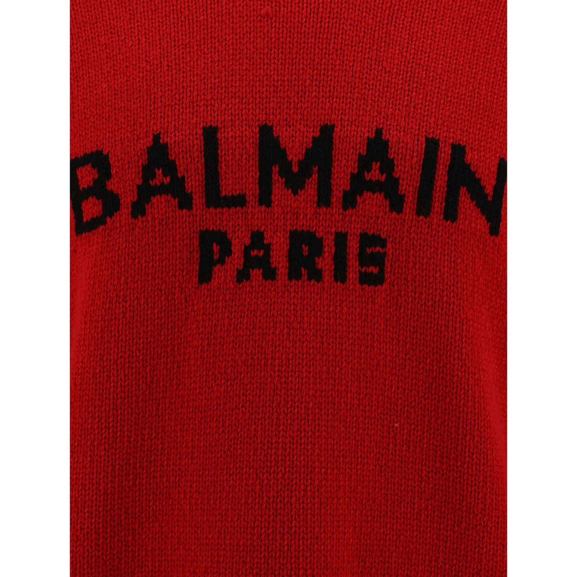 Maglione in lana con logo Balmain