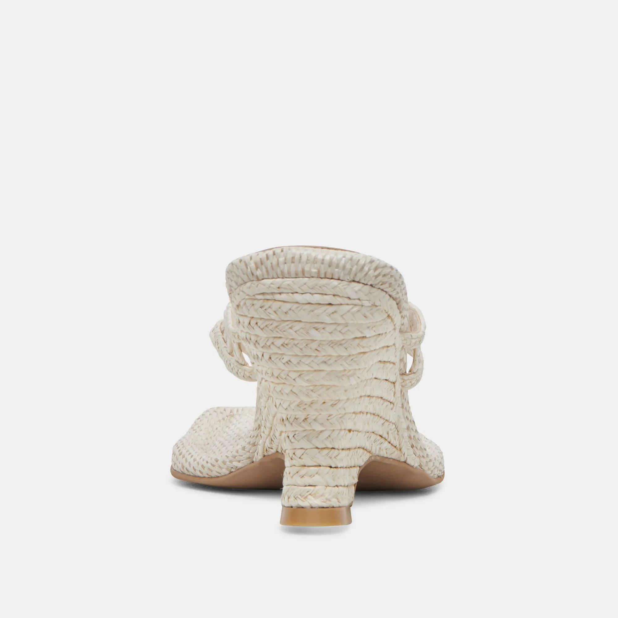 NULLAH WEDGES OATMEAL RAFFIA