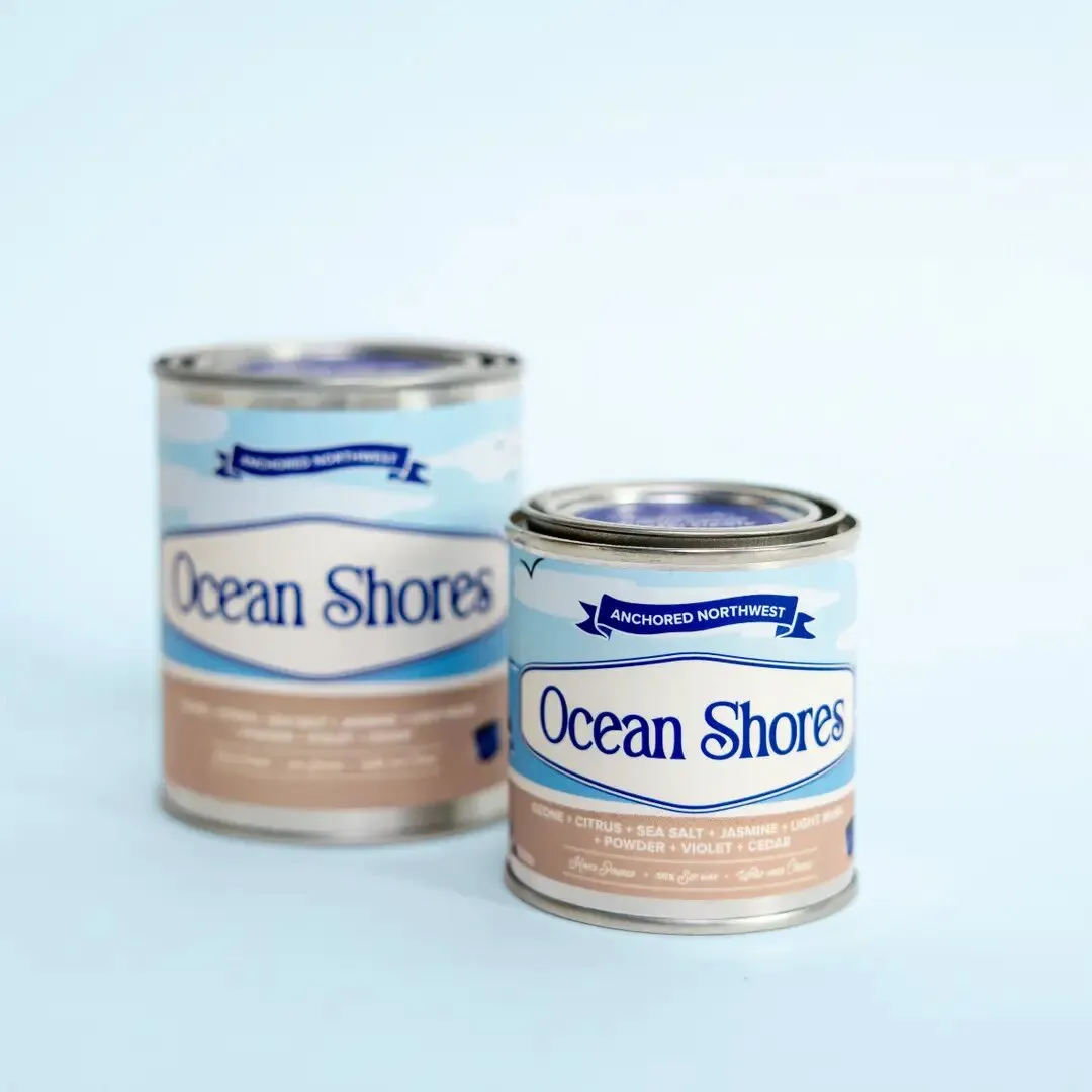 Ocean Shores Wood Wick Paint Can Candle - Full Pint