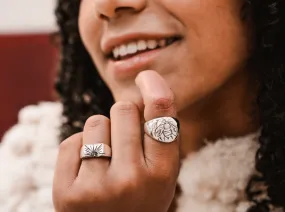 Silver Cast Bee Ring