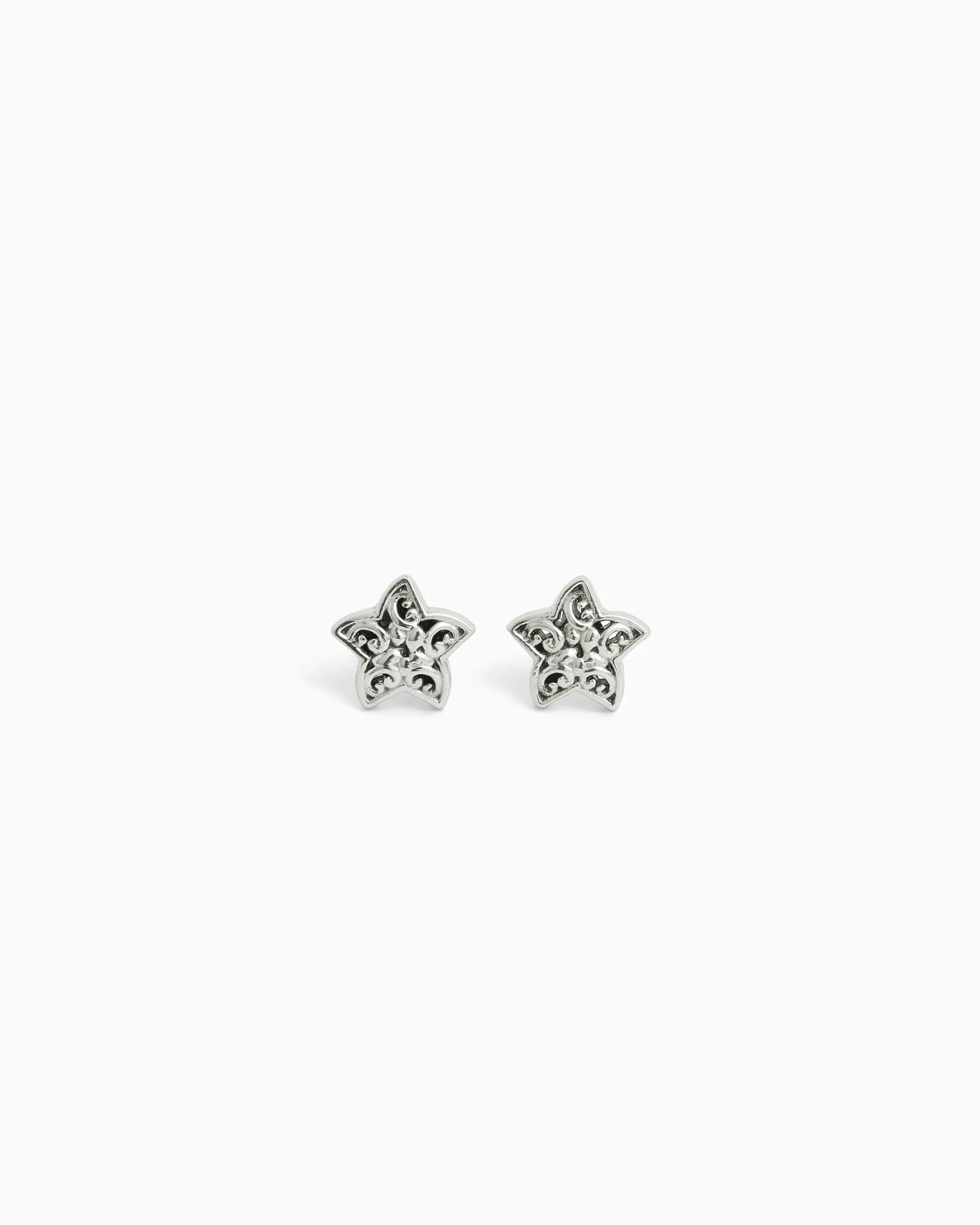 Starfish Studs with Petroglyph Texture