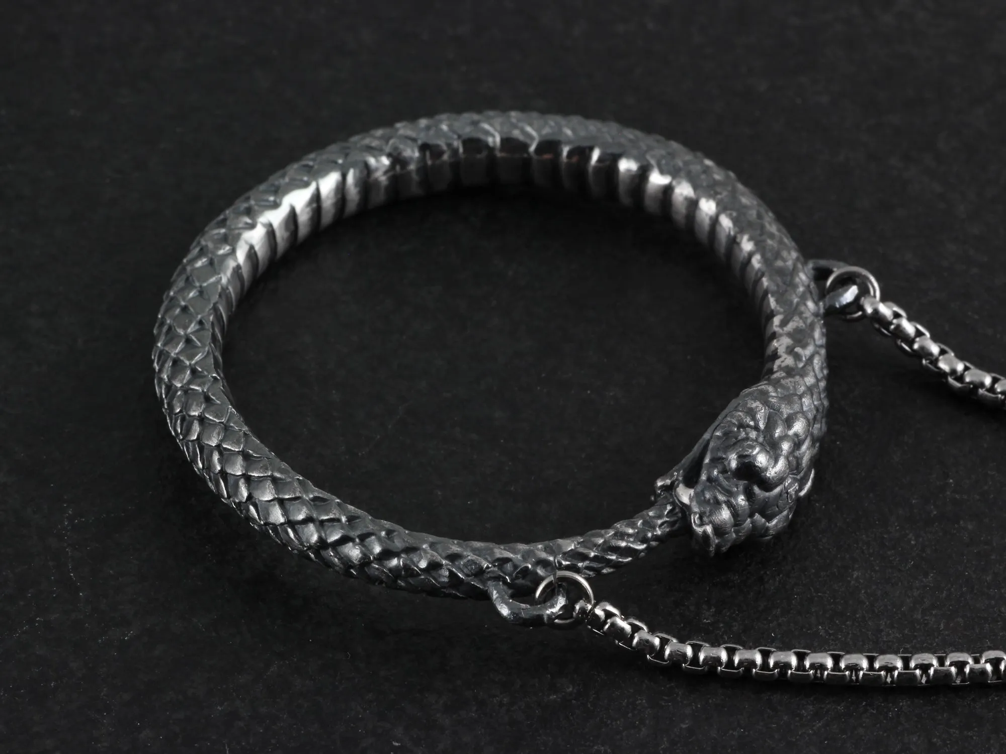 Sterling Silver Ouroboros Necklace