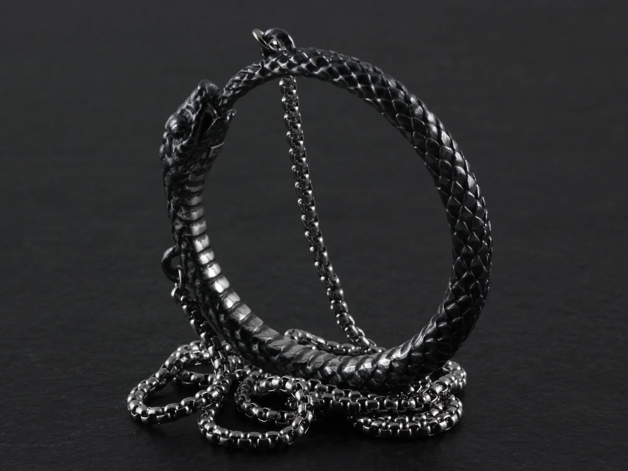 Sterling Silver Ouroboros Necklace