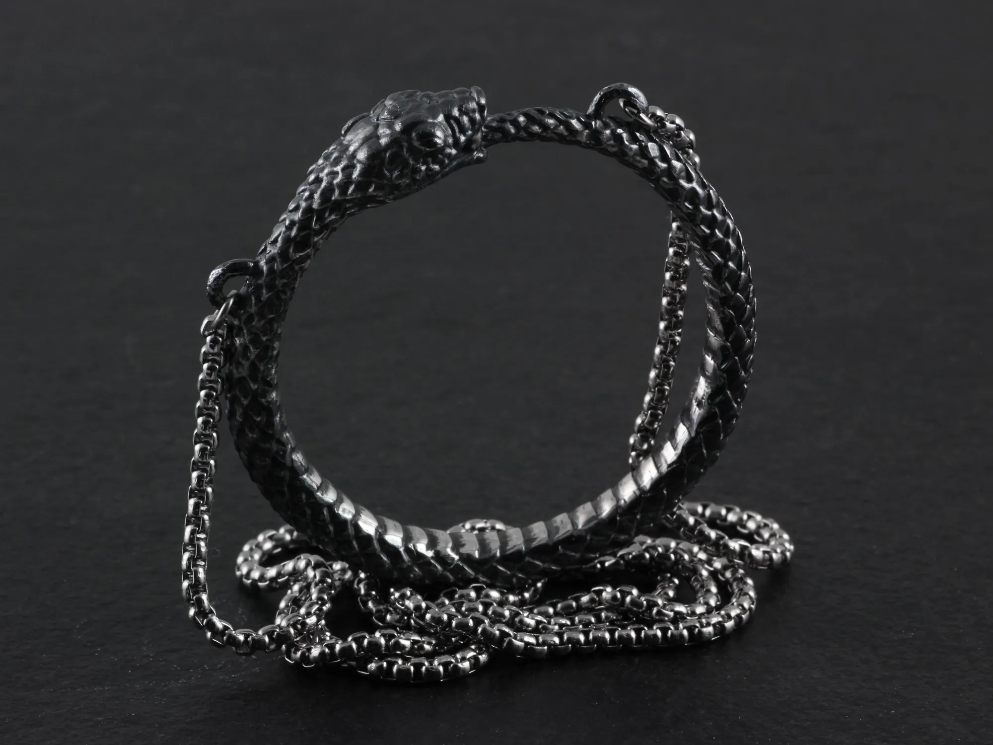 Sterling Silver Ouroboros Necklace