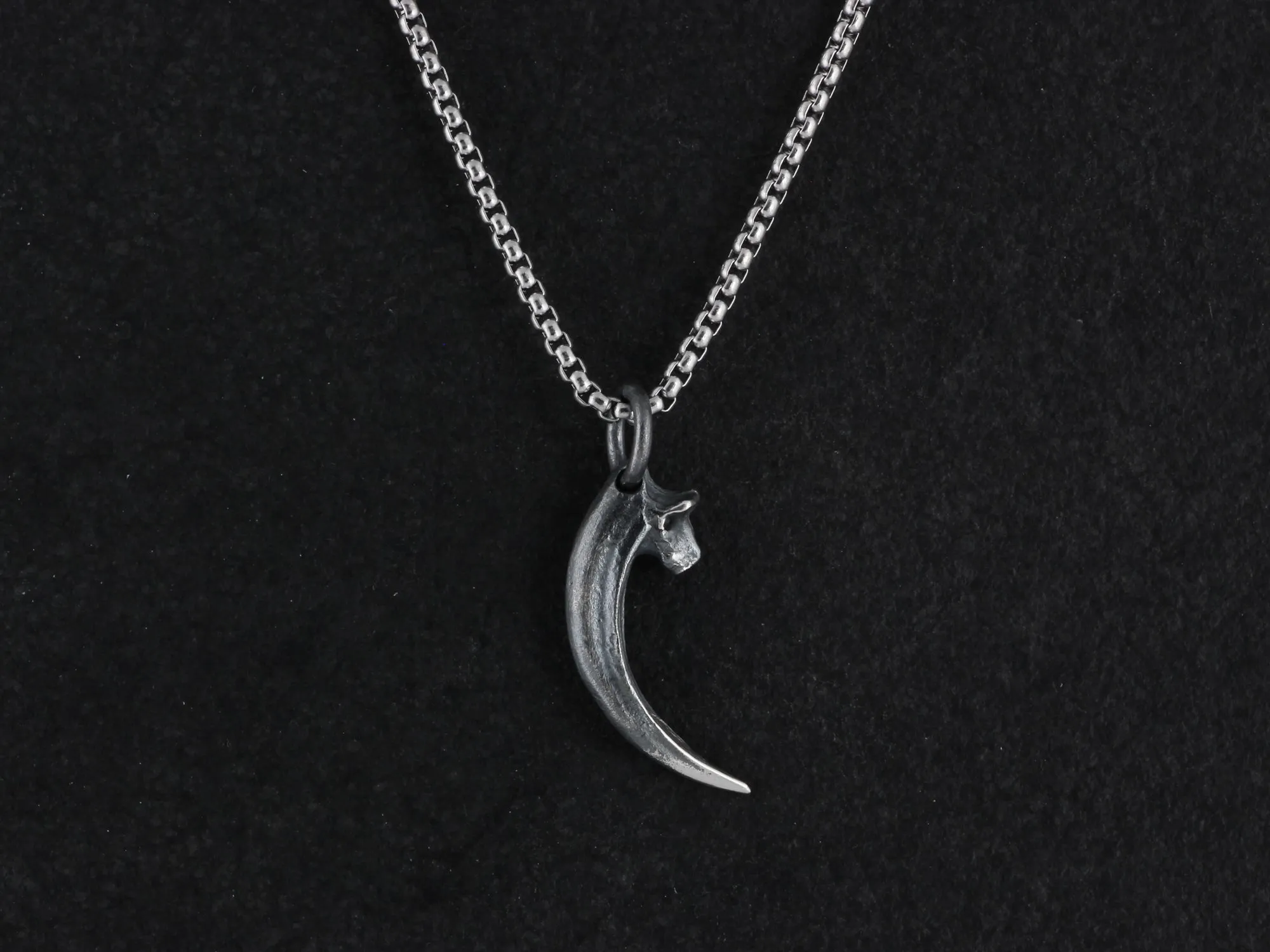 Sterling Silver Raven Talon Necklace