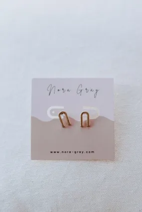 U-Shaped Gold Studs